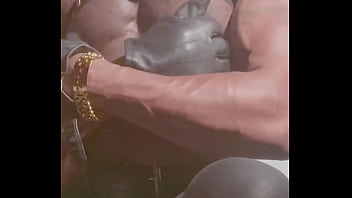 Intense verbal leather muscle titplay & edging bate Intense verbal leather muscle titplay & edging bate