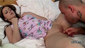 Amateur teen couple fucks in parents bed Amateur teen couple fucks in parents bed
