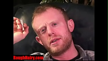 Straight white trashy hairy worker jacking for cash