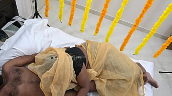 Desi aunty late first night fucking