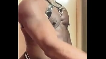 Black sexy bodybuilder solo strip cum bust Black sexy bodybuilder solo strip cum bust