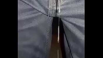 Pantalones orinados con pañal de tela y un día lleno de delicia y pajas