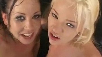 Hotties share cumshot after anal Hotties share cumshot after anal