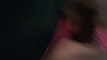 Playing with a dildo