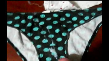 Wonderful girls used lingerie covered in cum