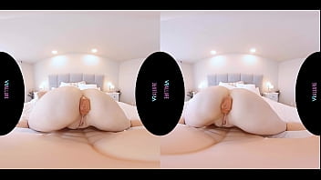 Busty redhead stuffs her ass with toys in virtual reality