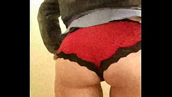 Red panties ass teaser