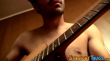Cutie plays the guitar and wanks off Cutie plays the guitar and wanks off