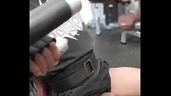 Showing exhibition off my dick at the gym Showing exhibition off my dick at the gym
