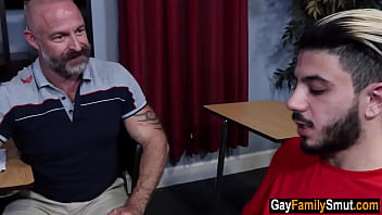Hairy stepfather teaches stepson gay sex Hairy stepfather teaches stepson gay sex