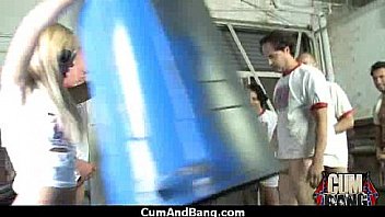 Nice ebony fucked by several white guys in all holes 9 Nice ebony fucked by several white guys in all holes 9