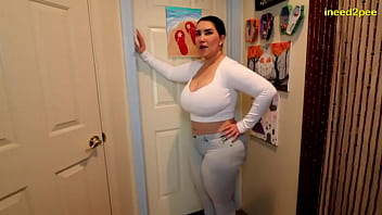 Girls need the bathroom and piss themselves 2025