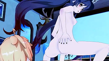 Hu tao and aether share intense sex until morning genshin impact hentai Hu tao and aether share intense sex until morning genshin impact hentai