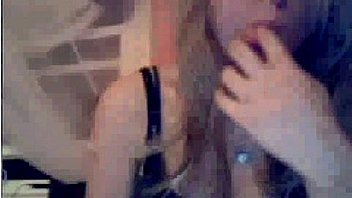 Blonde teasing on webcam Blonde teasing on webcam