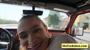 Cutie blondie sucking big dick in the car and swallow this fat dick Cutie blondie sucking big dick in the car and swallow this fat dick