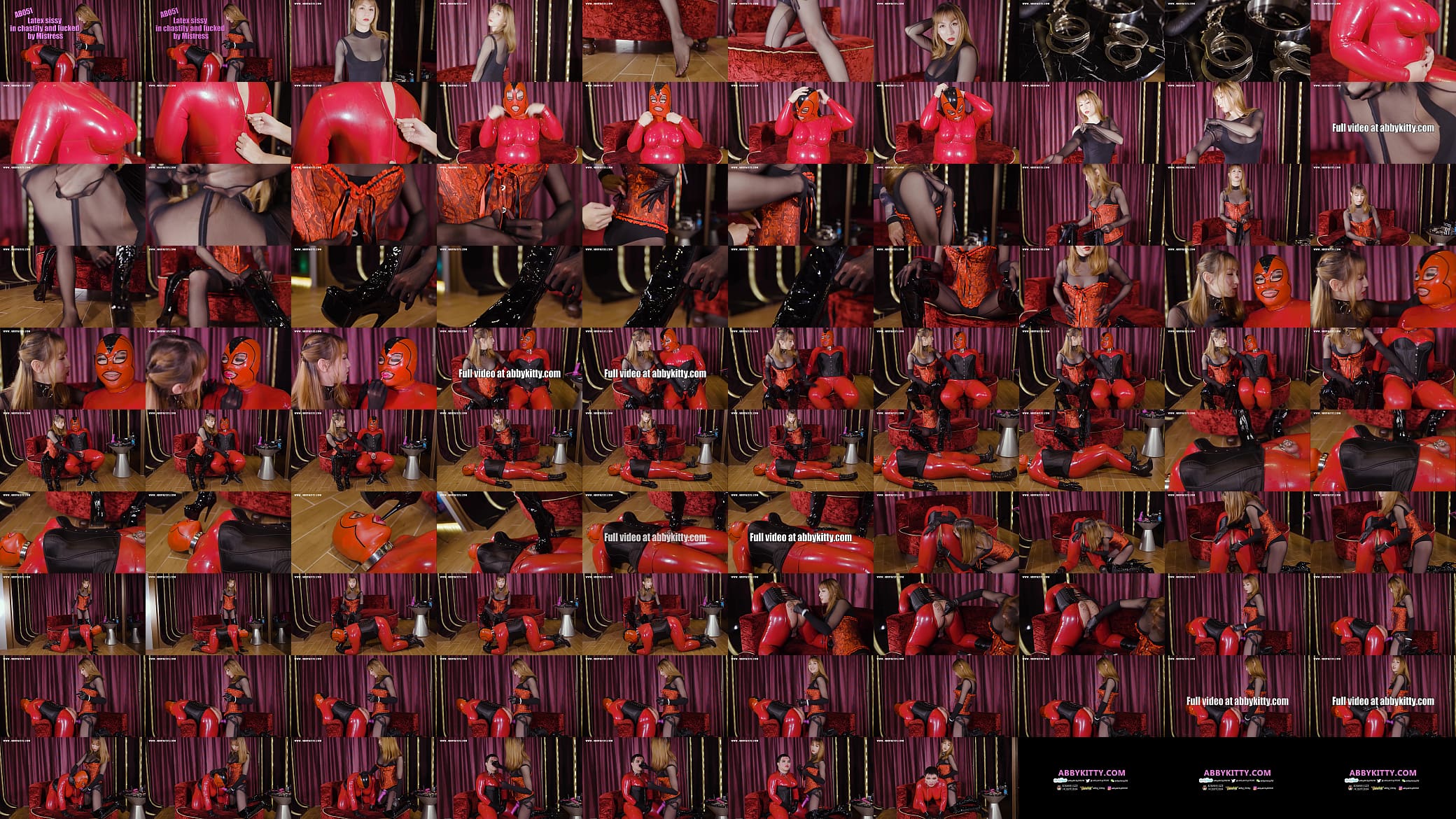 Her latex sissy form was fucked by Mistress a true fetish island experience