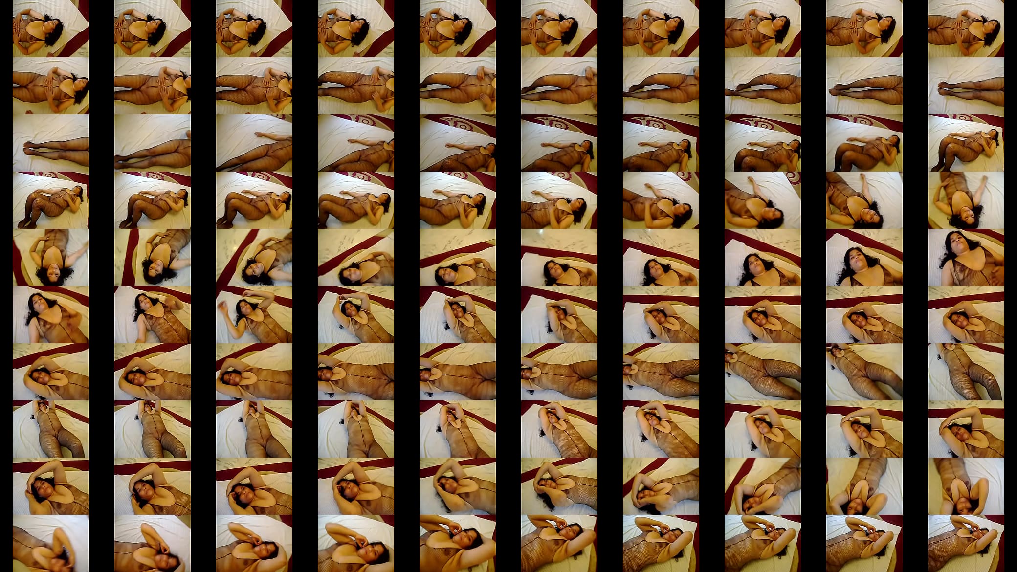 NaziaPathan Naked Indian bhabhi posing in sexy fishnet - PORNORAMA.COM