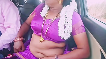 Indian car sex beautiful tradition saree housewife with car driver hot romance telugu dirty talks