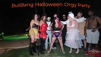 There is nothing like having a freaky orgy during halloween and that is just what we out the party turned orgy o