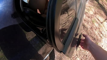 Real hot pov sex of an amateur couple in car - ass slapping blowjob cowgirl doggy style close up cumshot