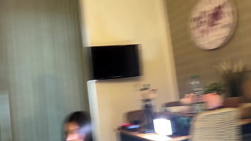 Sexy and beautiful petite brunette cheerleader and her bff try to get as much as precum and cum from an older guy by balls massaging and dice throwing challenge with dick stroking and tease
