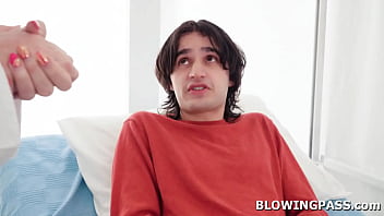 Doctor jordan maxx helps college dude who mistakenly took viagra the big tits blonde milf makes his hard big cock relax by giving him blowjob
