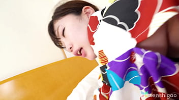 Beautiful chubby brunette japanese yuuka kamakura loves to wrap her sensual lips around her lover's hard penis and give him a good blowjob and rub his tool between her tits before fucking him hard on
