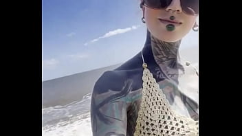 I love to be on the beach and bath my tattoos in the cold sea you too ️️ let’s soak up the sun and show