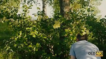 Old4k teen babe loves old and young experience in the forest