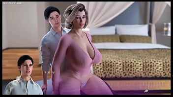 Apocalust - stepmom got stuck in his lap then she rubs her big ass and made him cum he fucks his stepmom while she's stuck in her bedroom - apocalust sexy porn game moments