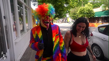 Slutty whore gets fucked publicly and sucks mad dick after being greeted by a big dick stranger in little five points