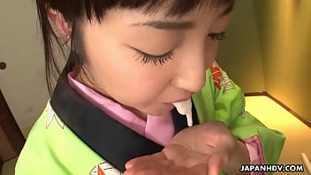 Jav teen sucks cock in dojo