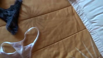 Big cumshots in the used panties of a beautiful stepmother she always finds them bathed in milk