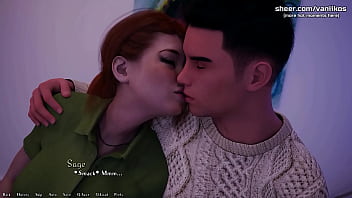 Big boobs redhead girlfriend teen hot romantic sex with kissing he cums inside her tight pussy being a dik episode 11 3d animated porn game part #96