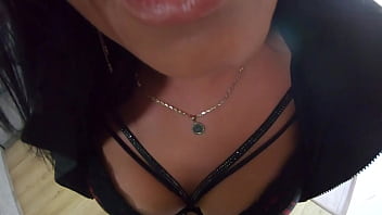 Milfycalla very shiny leggins and a lot of cum on new puffy downjacket for my impotent husband 171- preview