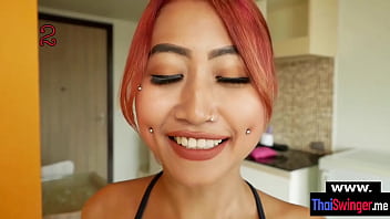 Cute thai girlfriend gets fucked after a sexy dance