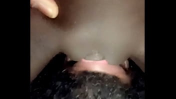 Licking chocolate pussy