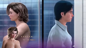 Busty bbw milf landlady evelyn catches her tenant masturbating in her shower - apocalust sex gameplay moments 3d hentai porn games
