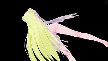 Azur lane janus hentai hot sexy dance transparent lingerie song ha aoa mmd 3d blonde hair clip