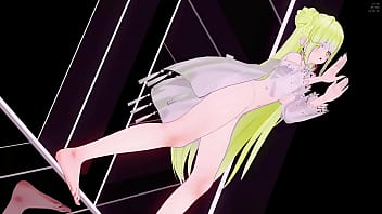 Azur lane janus hentai hot sexy dance transparent lingerie song ha aoa mmd 3d blonde hair clip
