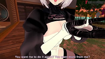 2b practicing and i interrupt her to fuck pov automata free