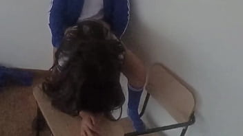 Wtf so cute but she's not innocent anymore hot student taking private lessons with her classmate and he fucks her right in the classroom