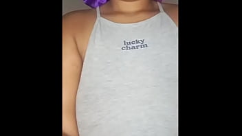 Hearty breakfast caramel-melony is serving huge-melons blow-job lips bby-face & teen-tight pussy