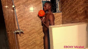 Ebony mirabel - after my step son finished one round he run to take his bath and come back to finish what it start