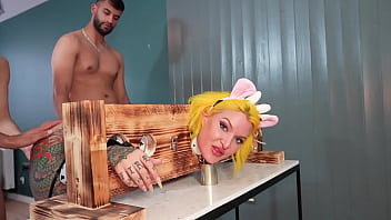 Cute cow girl bred by 3 asian men deep throat blow bang hard fucking breeding and multi cream pies