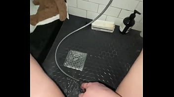 Arab porn-young elite saudi girl with perfect body masturbate her tight teen pussy by shower -arabian snowwhite-amateur