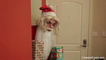 Vanessa cage is naughty santa's helper