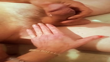 Chained up and fathertime gets a footjob fathertime is in trouble he had to be punished but he gets rewarded at the end