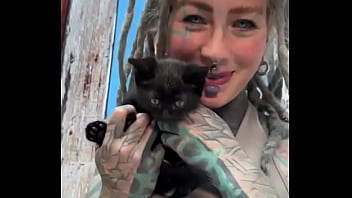 Sweet little black kitty cat what's your favorite thing about black cats #blackkittylove #sweet #catvibes #psyla