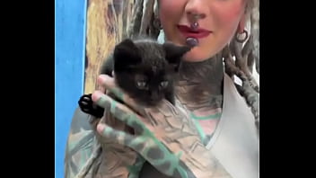 Sweet little black kitty cat what's your favorite thing about black cats #blackkittylove #sweet #catvibes #psyla
